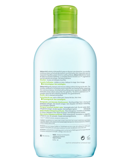 Bioderma Sebium H2O Purifying Micellar Water Cleanser 500ml
