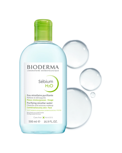 Bioderma Sebium H2O Purifying Micellar Water Cleanser 500ml