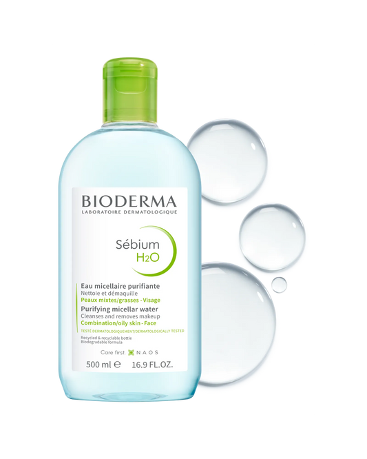 Bioderma Sebium H2O Purifying Micellar Water Cleanser 500ml