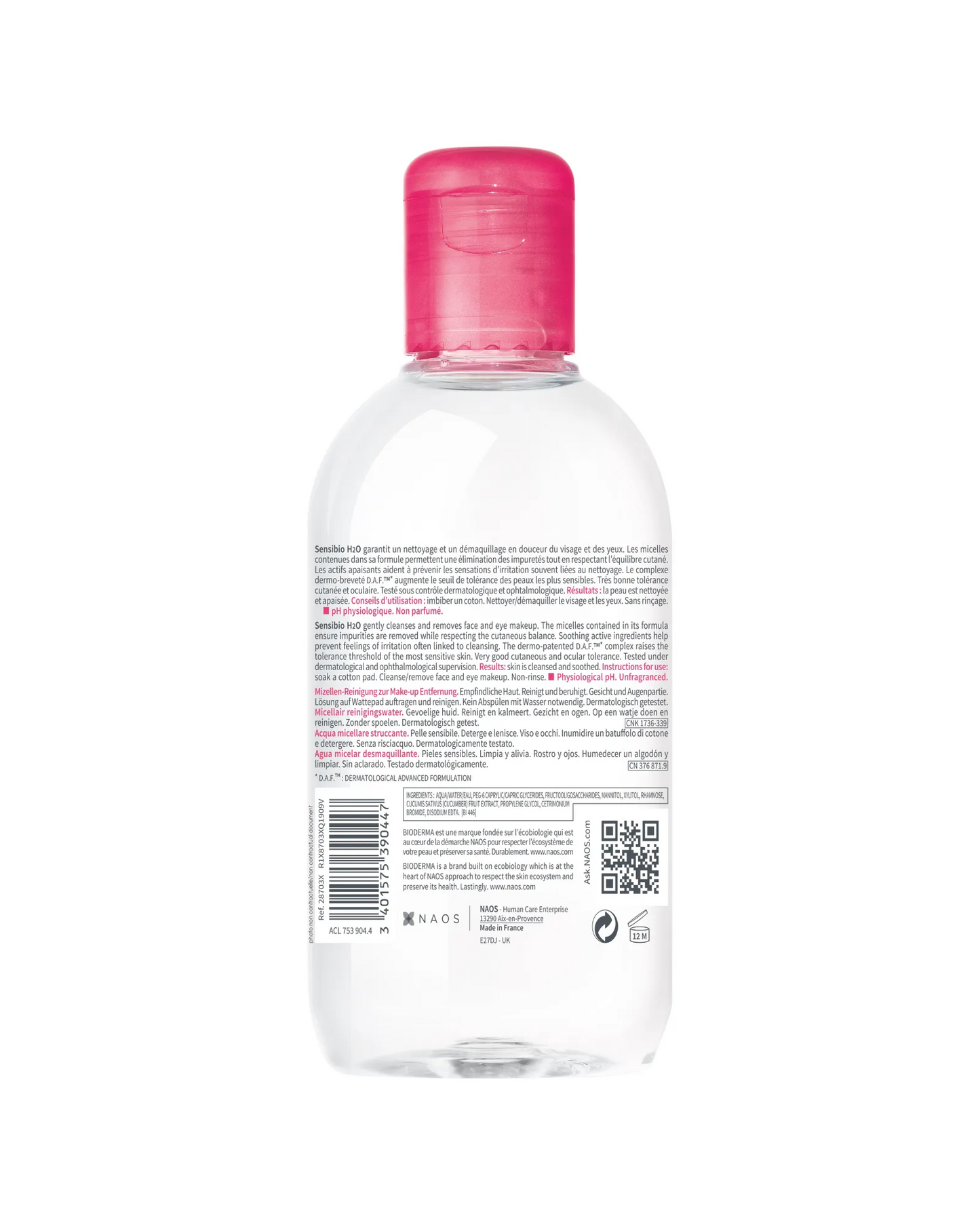 Bioderma Sensibio H2O Soothing Micellar Water Cleanser 250ml