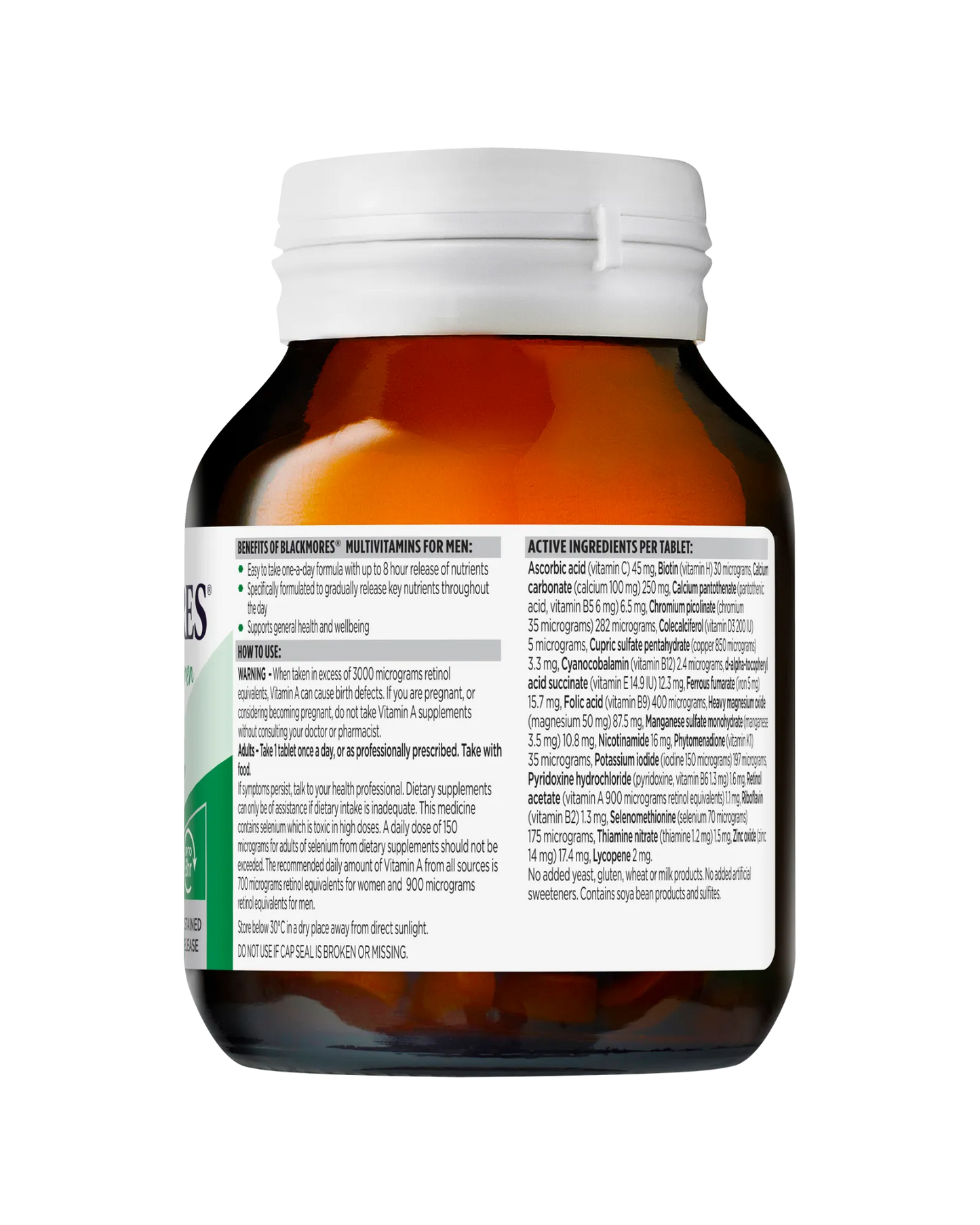 Blackmores Sustained Release Multi for Men Tablets 60s