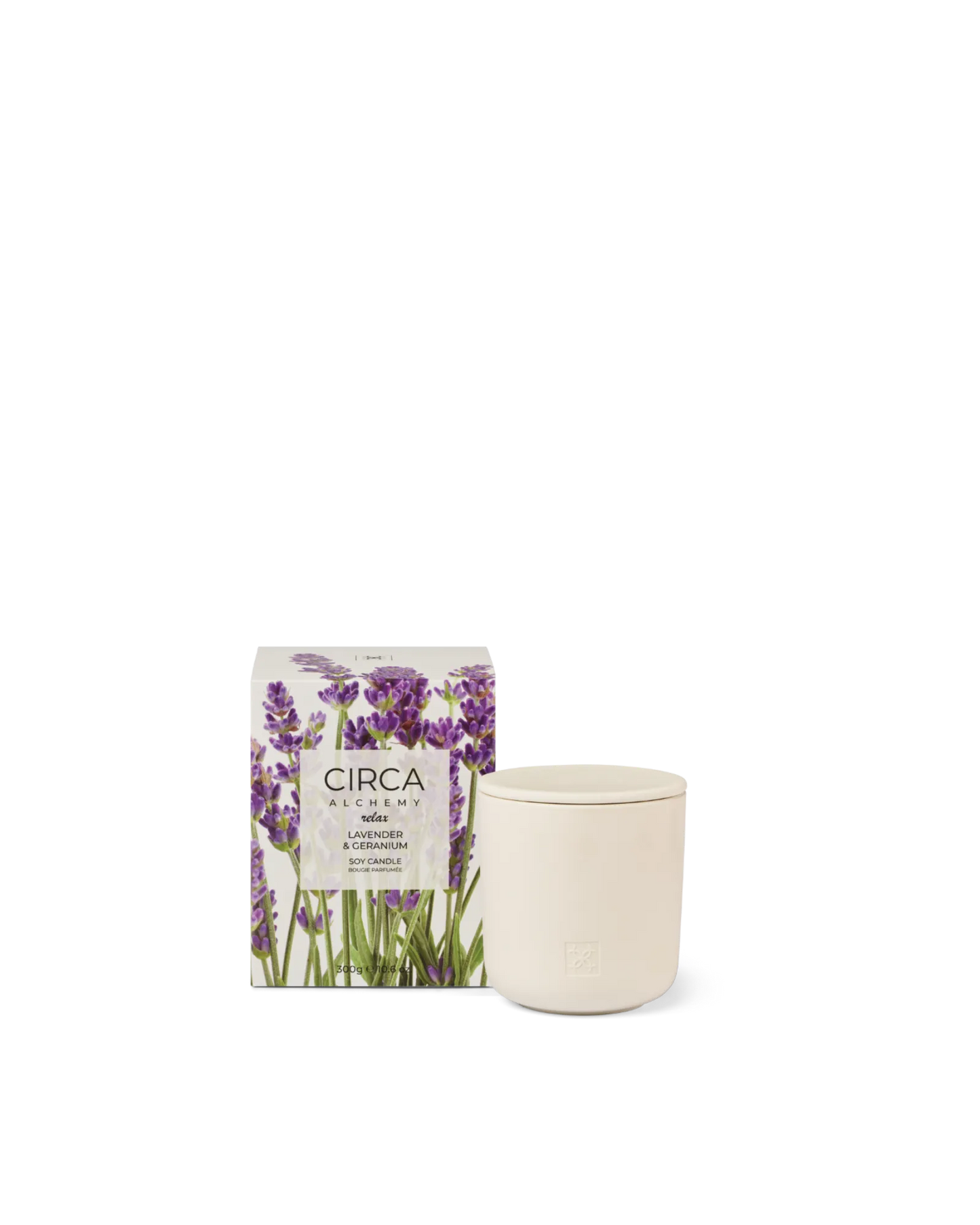 Circa Relax Lavender & Geranium Soy Candle 300g