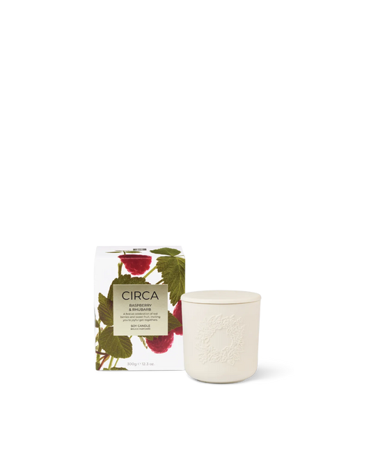Circa Raspberry & Rhubarb Candle 300g