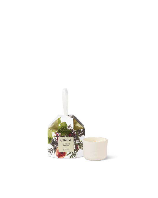 Circa Bauble White Fig & Cedar Candle 70g