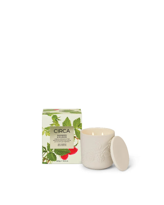 Circa Raspberry & Rhubarb Candle 300g