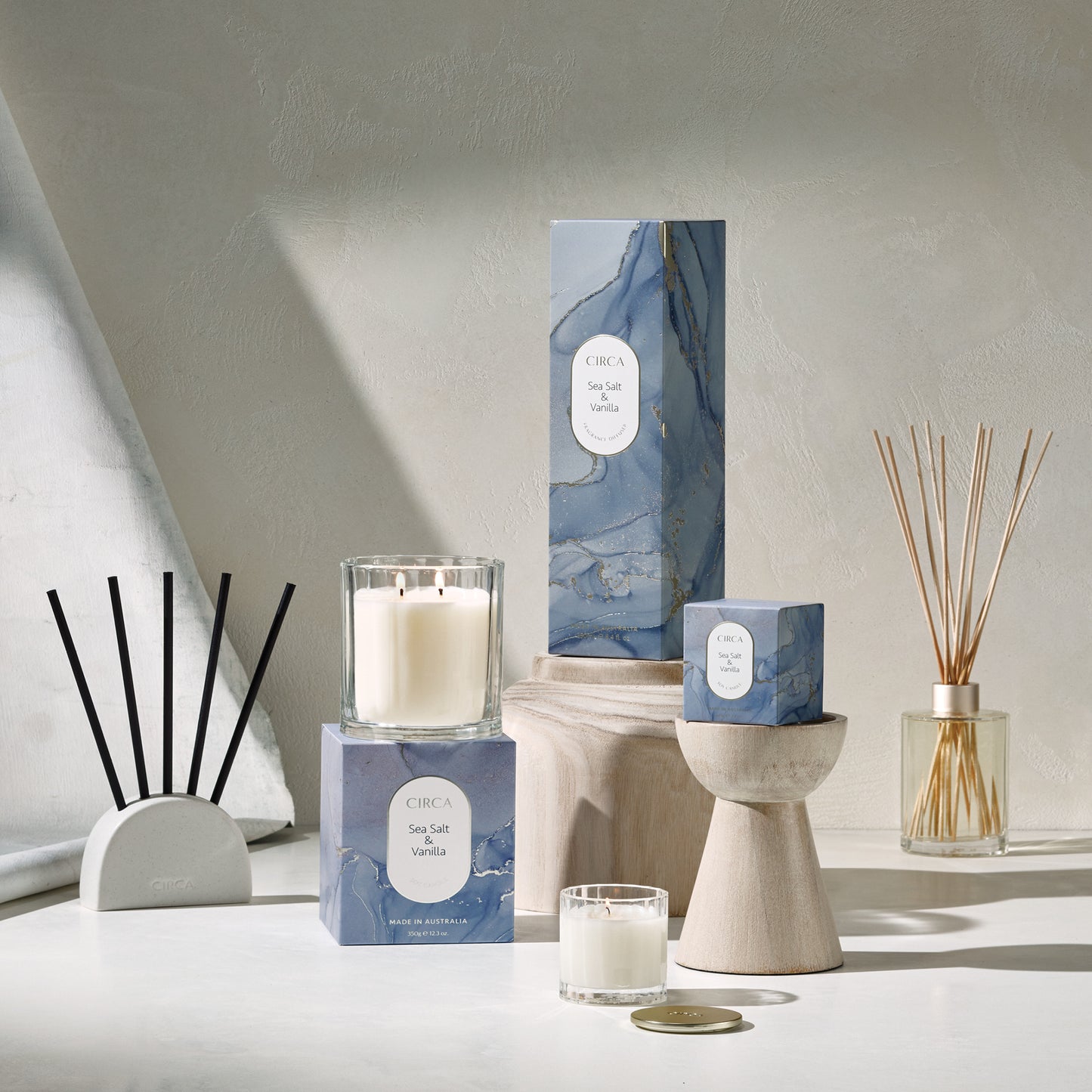 Circa Sea Salt & Vanilla Scented Soy Candle 60g