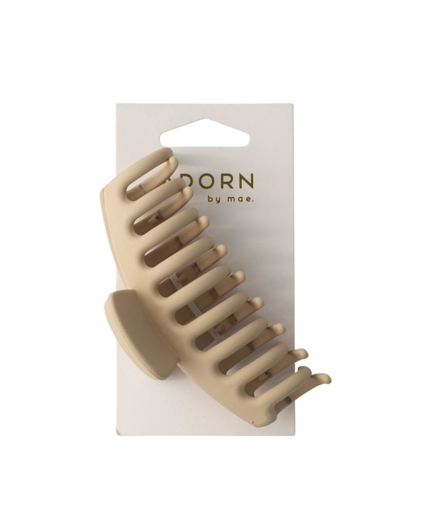 Adorn By Mae Claw Grip Matte Tan 11cm