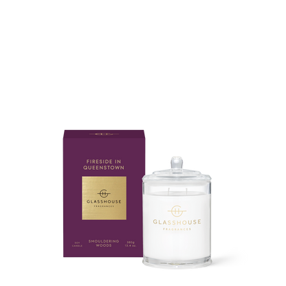 Glasshouse Fragrances, glasshouse, candle, Fireside In Queenstown, decor