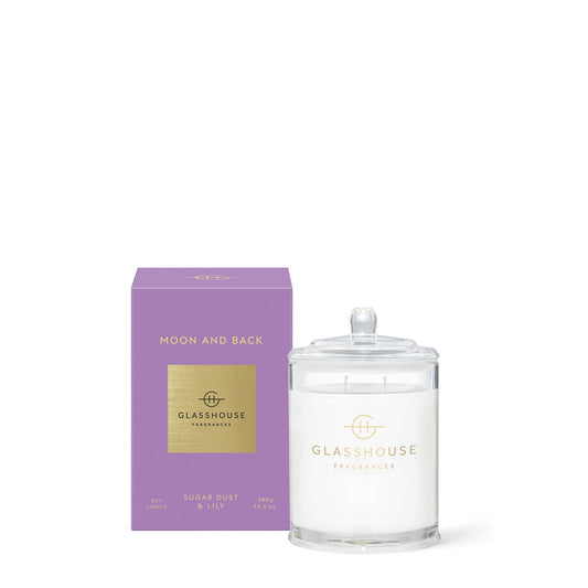 Glasshouse Fragrances, glasshouse, candle, Moon And Back, decor