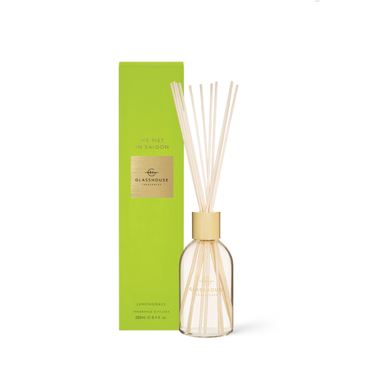 Glasshouse Fragrances, glasshouse, diffuser, We Met In Saigon, decor
