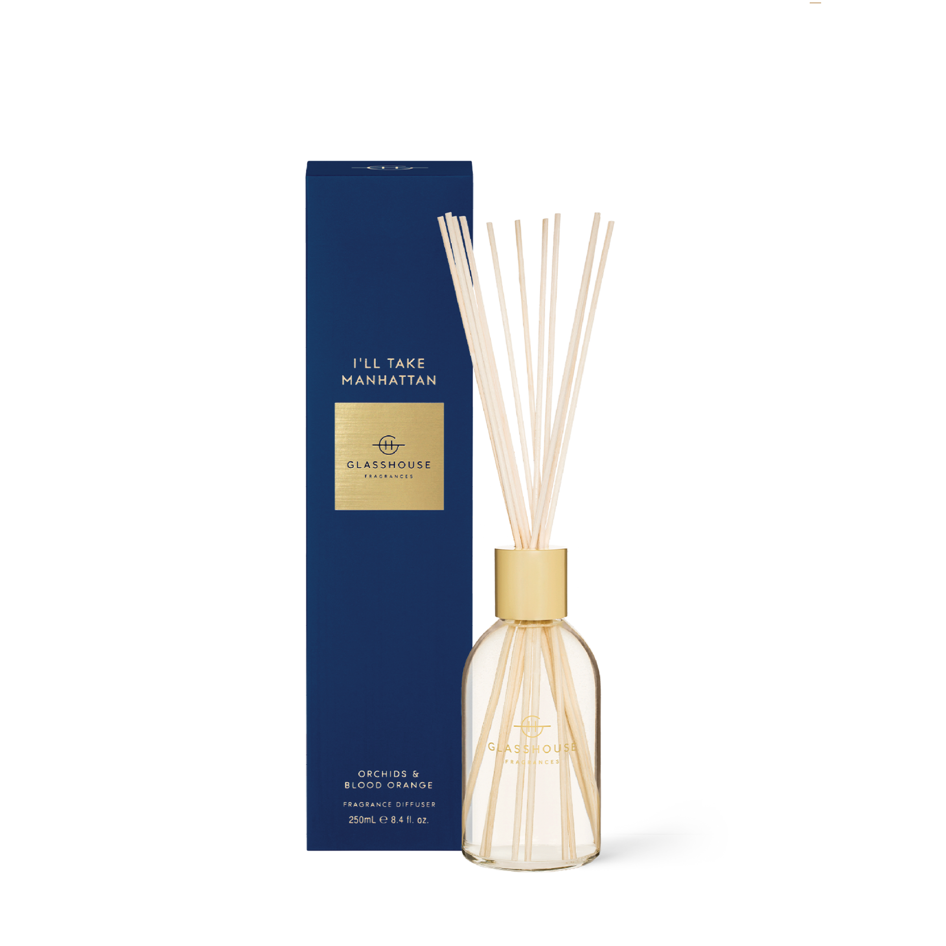 Glasshouse Fragrances, glasshouse, diffuser, ILl Take Manhattan, decor