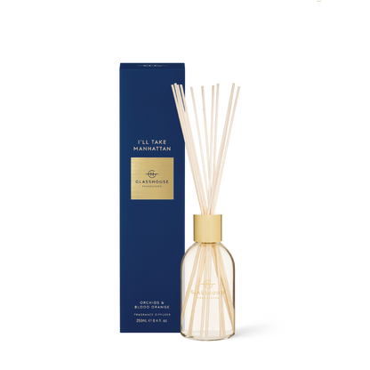 Glasshouse Fragrances, glasshouse, diffuser, ILl Take Manhattan, decor