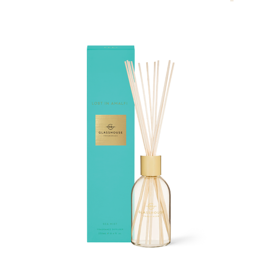 Glasshouse Fragrances, glasshouse, diffuser, Lost In Amalfi, decor