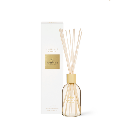 Glasshouse Fragrances, glasshouse, diffuser, Marseille Memoir, decor
