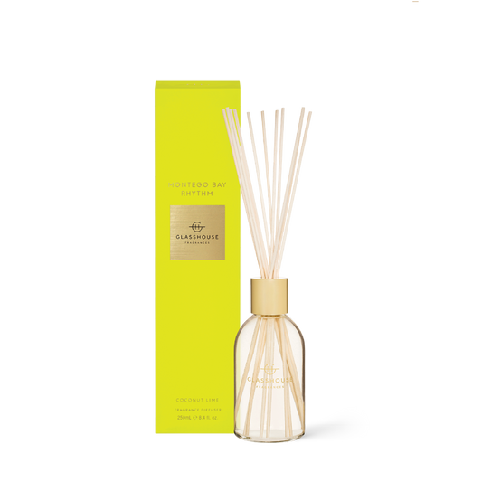 Glasshouse Fragrances, glasshouse, diffuser, Montego Bay Rhythm, decor