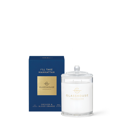 Glasshouse Fragrances, glasshouse, candle, ILl Take Manhattan, decor