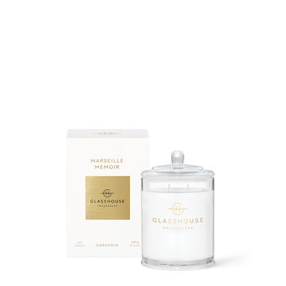 Glasshouse Fragrances, glasshouse, candle, Marseille Memoir, decor