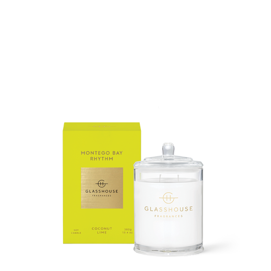 Glasshouse Fragrances, glasshouse, candle, Montego Bay Rhythm, decor