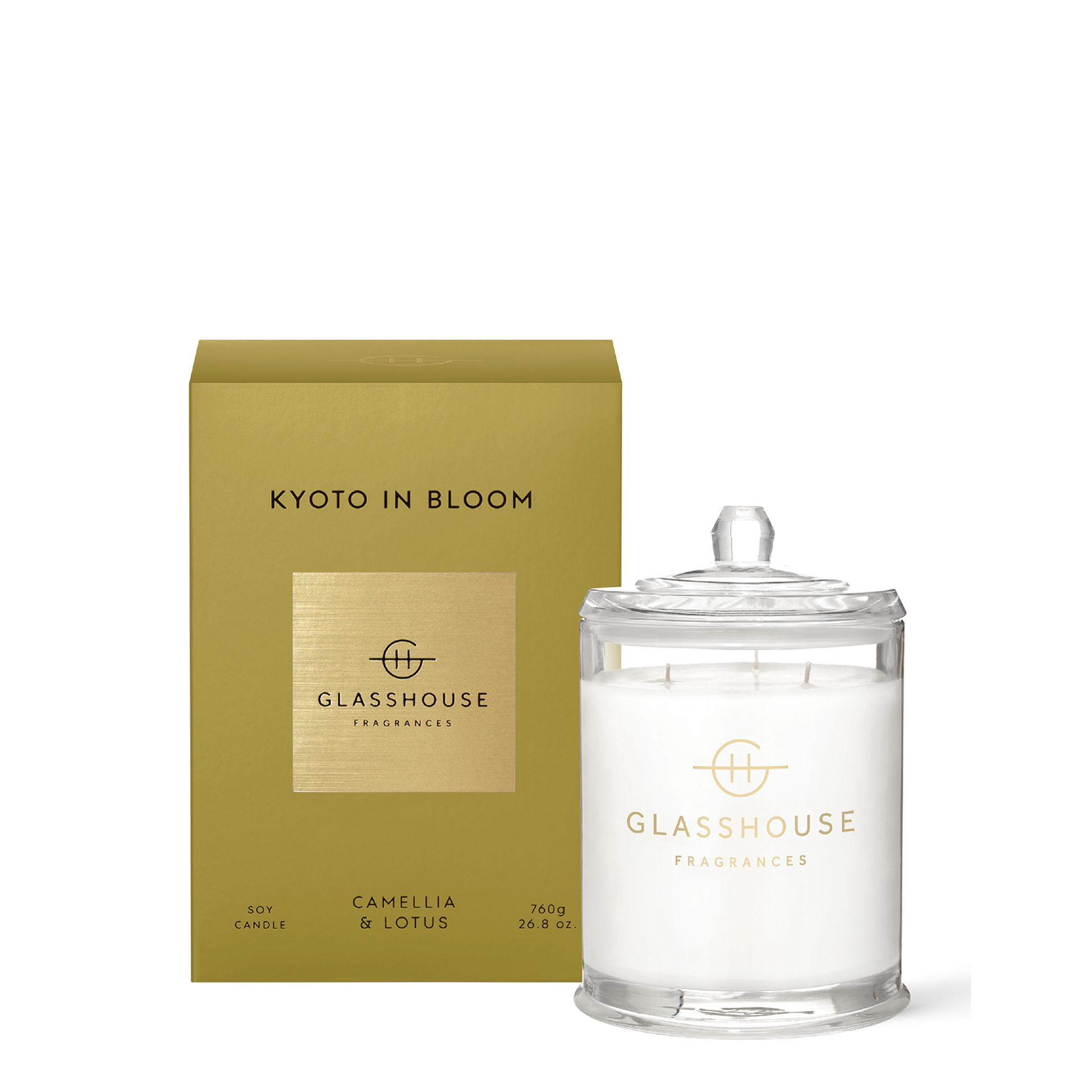 Glasshouse Fragrances, glasshouse, candle, Kyoto In Bloom, decor
