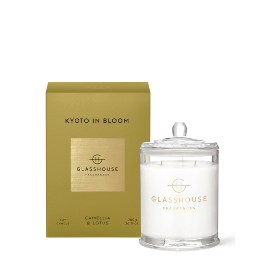 Glasshouse Fragrances, glasshouse, candle, Kyoto In Bloom, decor