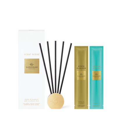 Glasshouse Fragrances, glasshouse, diffuser, Lost In Amalfi, Kyoto in bloom, decor