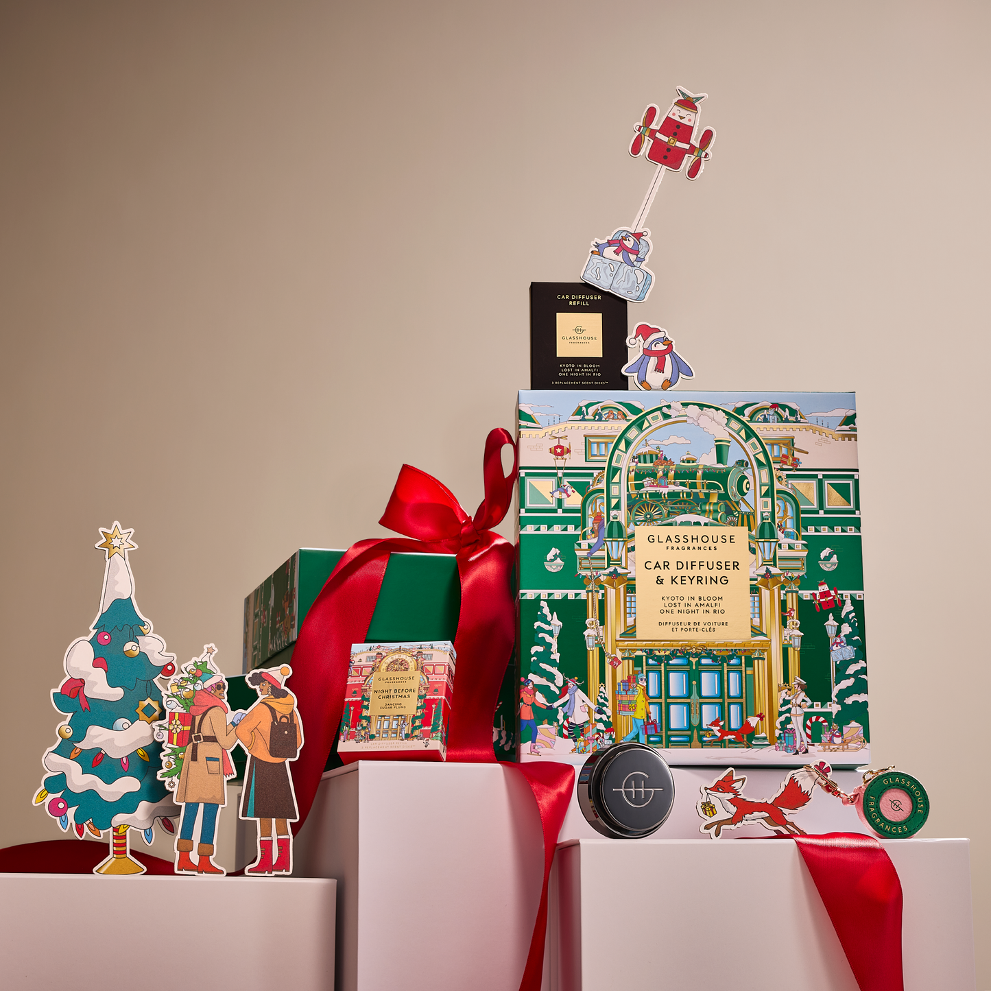 Glasshouse Night Before Christmas Car Diffuser Replacement Scent Disk