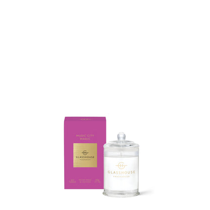 Glasshouse Music City Magic 60g Triple Scented Soy Candle