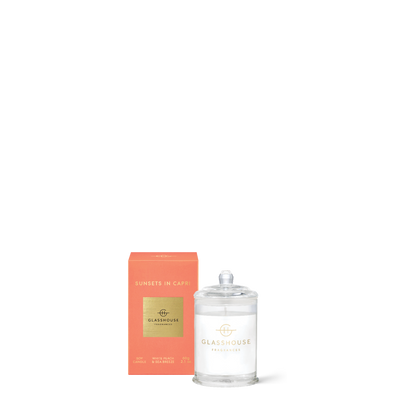 Glasshouse Fragrances, glasshouse, candle, Sunsets In Capri, decor