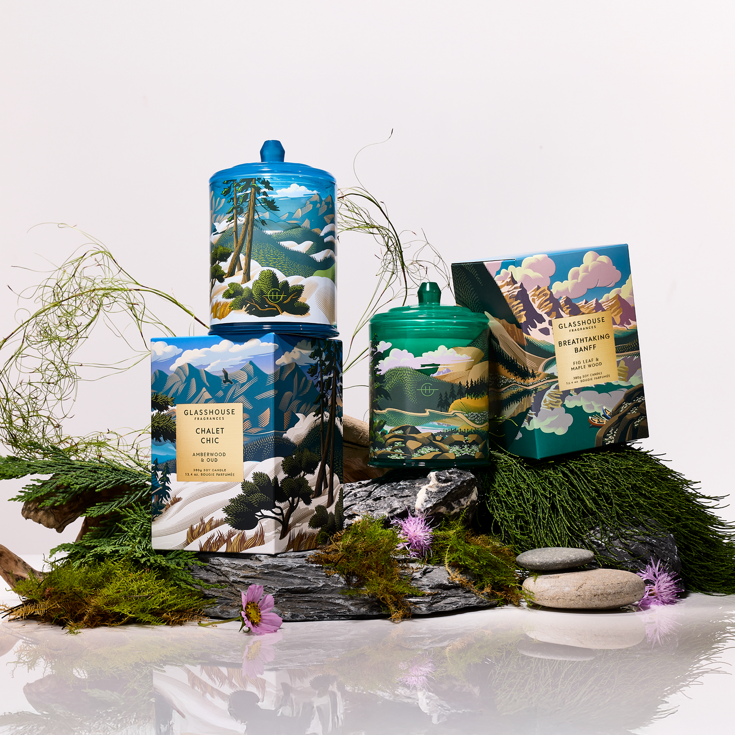 Glasshouse Chalet Chic 380g Triple Scented Soy Candle