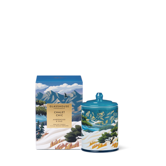 Glasshouse Chalet Chic 380g Triple Scented Soy Candle