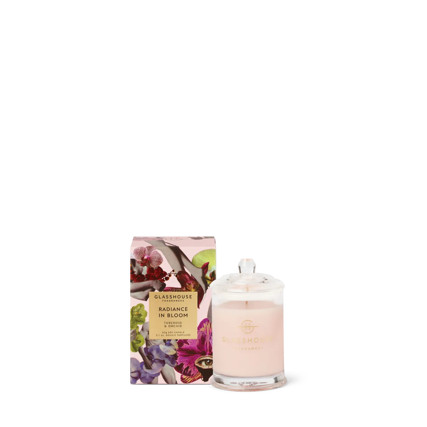 Glasshouse Radiance In Bloom 60g Triple Scented Soy Candle