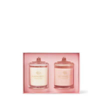 Glasshouse Radiance In Bloom & Velvet Rhapsody Candle Duo