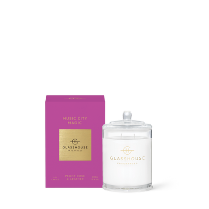 Glasshouse Music City Magic 380g Triple Scented Soy Candle
