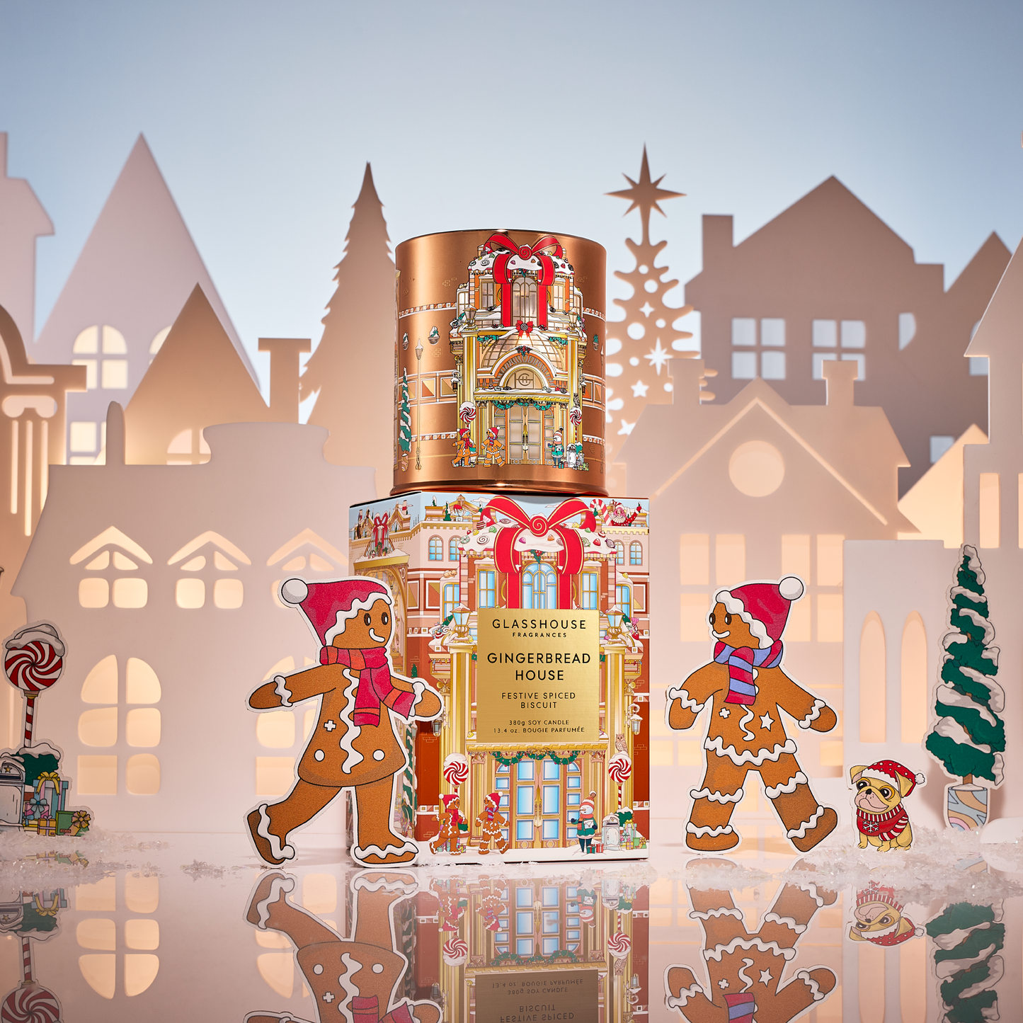 Glasshouse Gingerbread House 380g Triple Scented Soy Candle