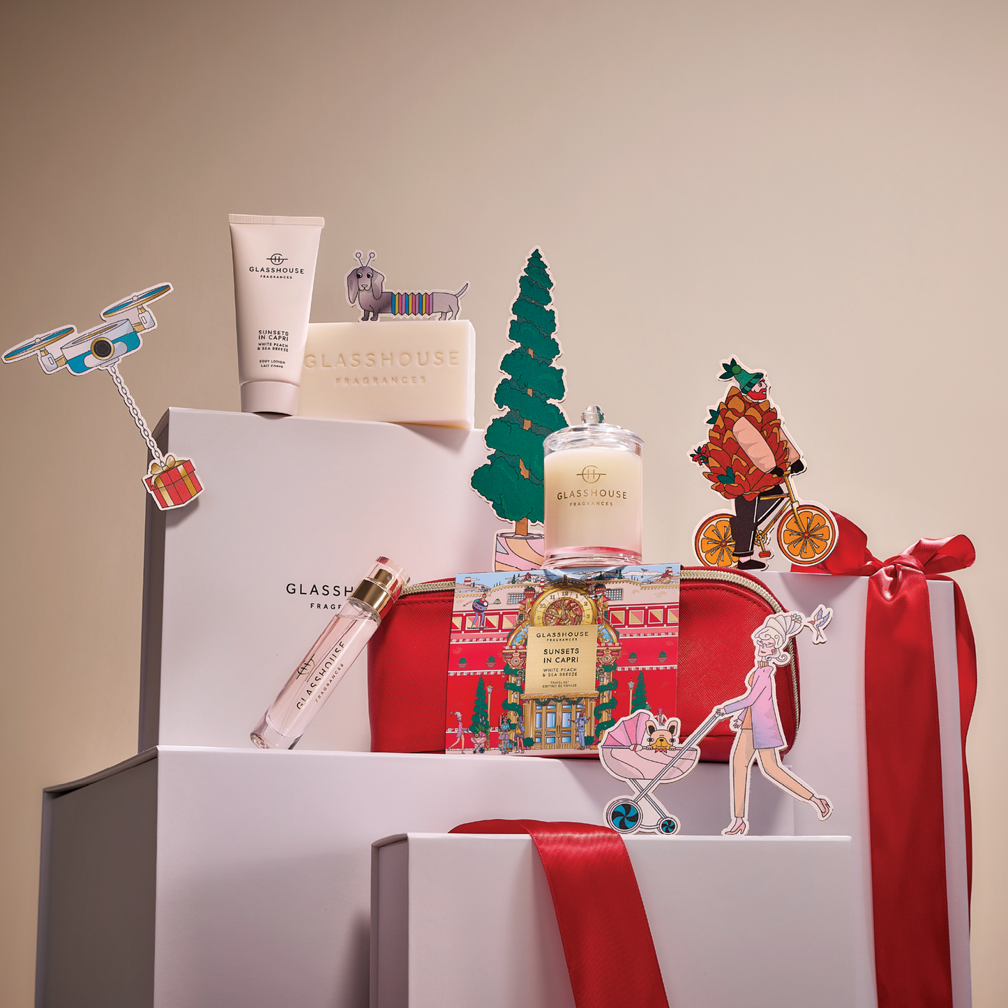 Glasshouse Sunset In Capri Fragrance Travel Gift Set