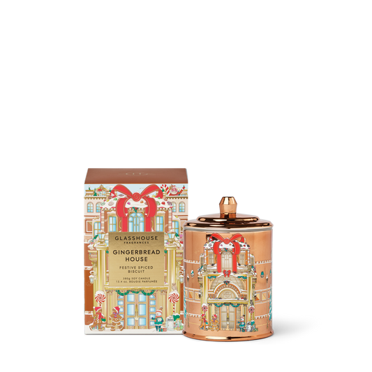 Glasshouse Gingerbread House 380g Triple Scented Soy Candle