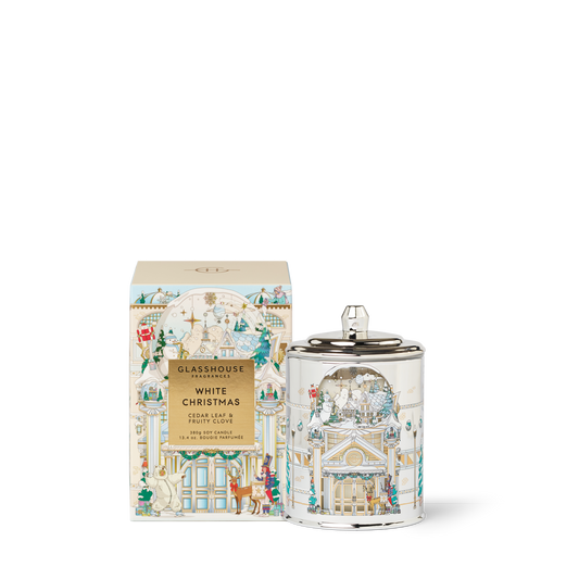 Glasshouse White Christmas 380g Triple Scented Soy Candle