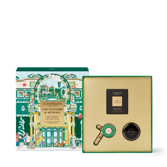 Glasshouse Car Diffuser & Key Ring Gift Set