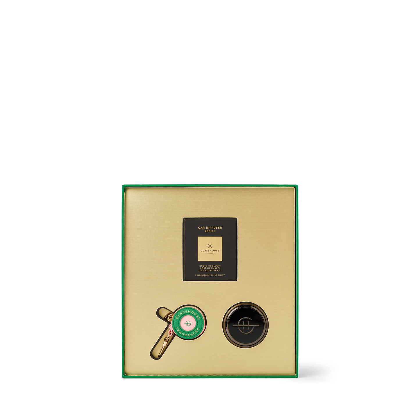 Glasshouse Car Diffuser & Key Ring Gift Set