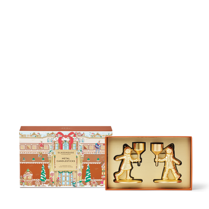 Glasshouse Metal Candle Sticks 2 piece Gift Set