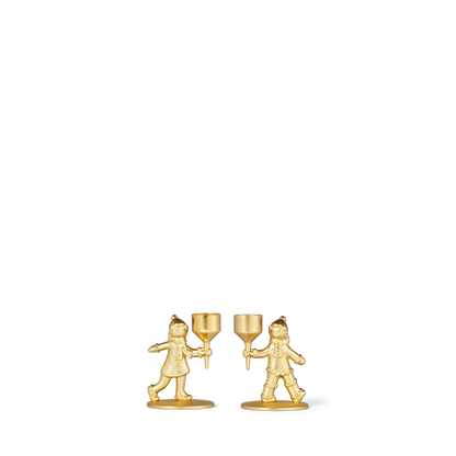 Glasshouse Metal Candle Sticks 2 piece Gift Set