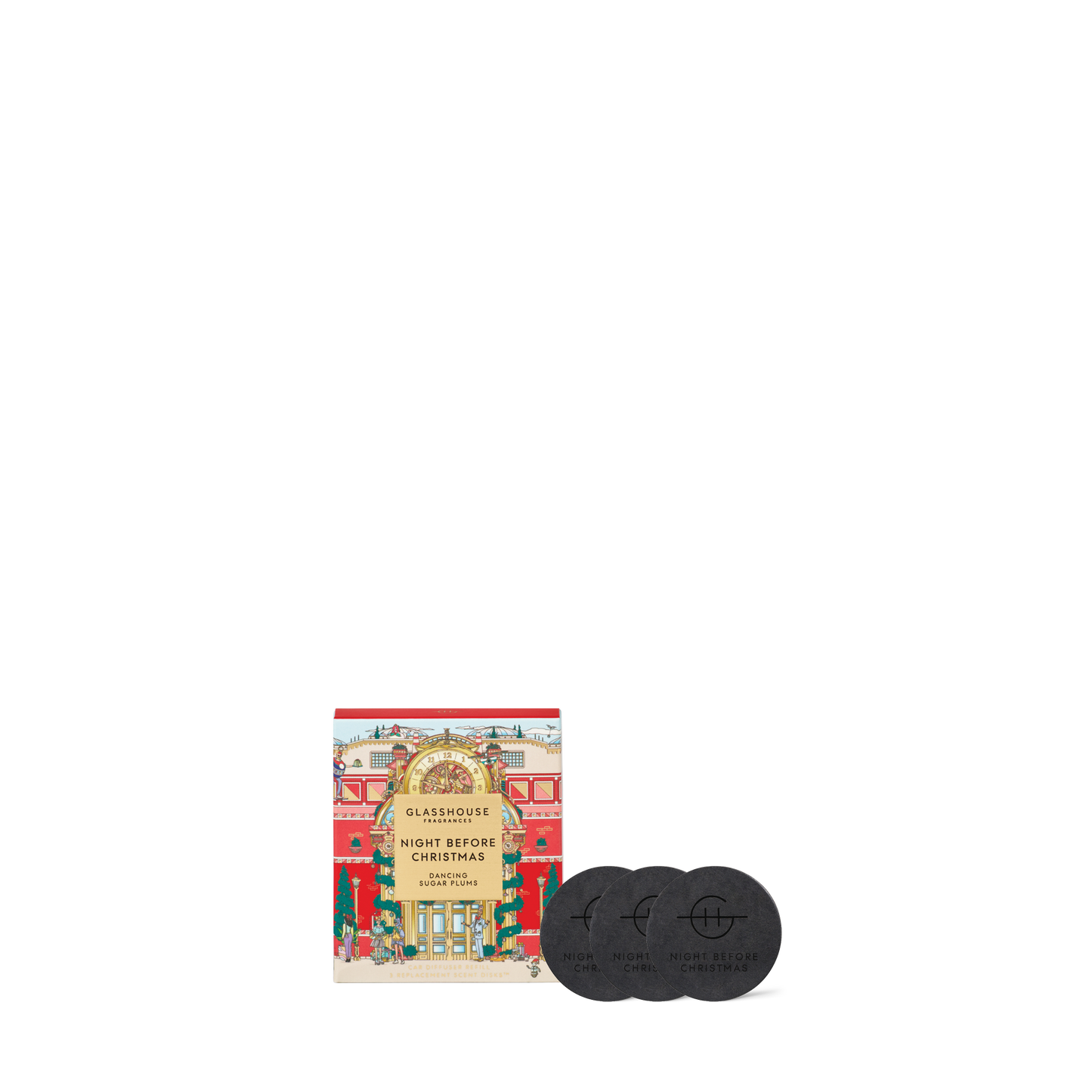 Glasshouse Night Before Christmas Car Diffuser Replacement Scent Disk