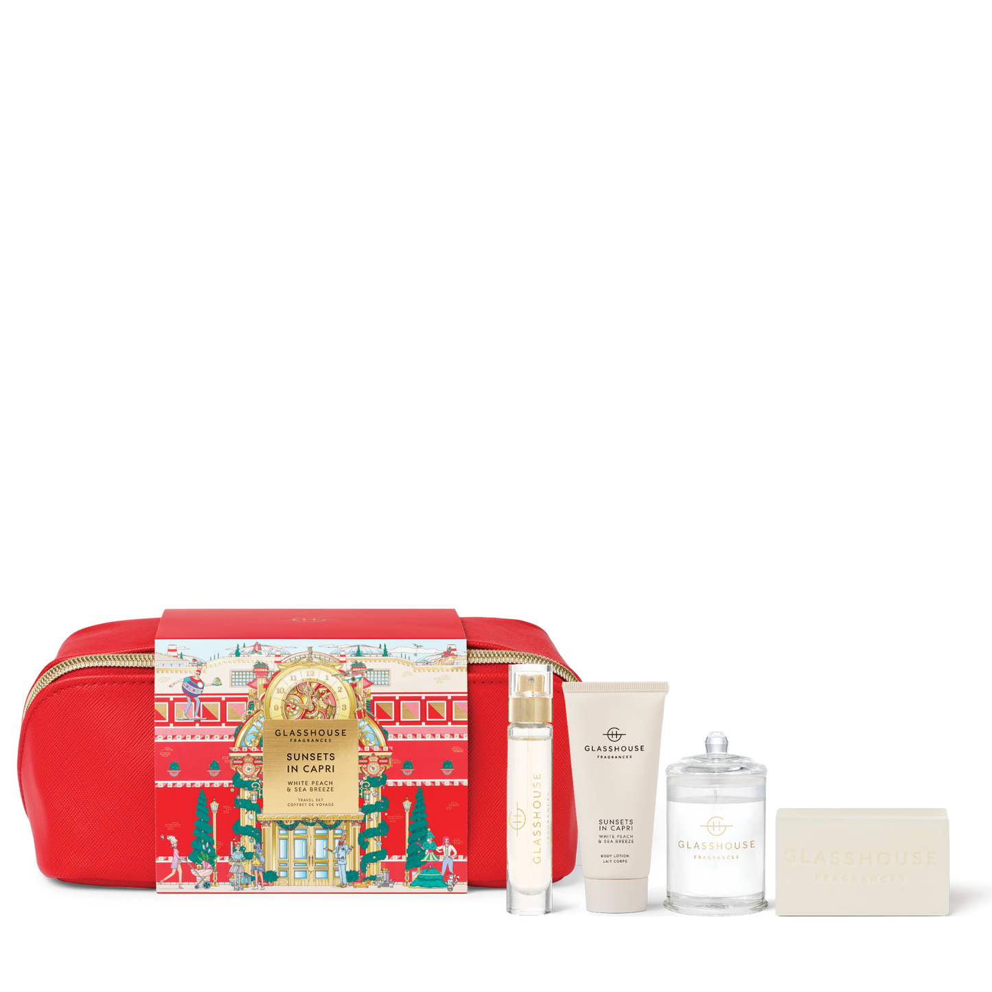 Glasshouse Sunset In Capri Fragrance Travel Gift Set