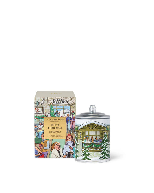 Glasshouse White Christmas 380g Triple Scented Soy Candle