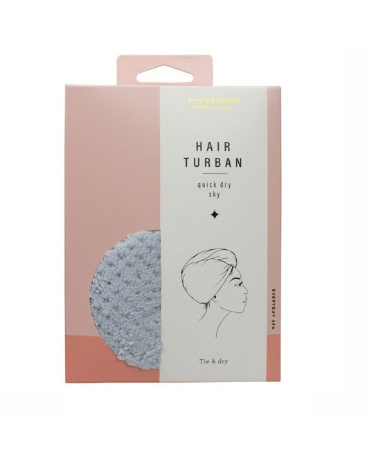 Simply Essential Quick Dry Hair Turban Sky