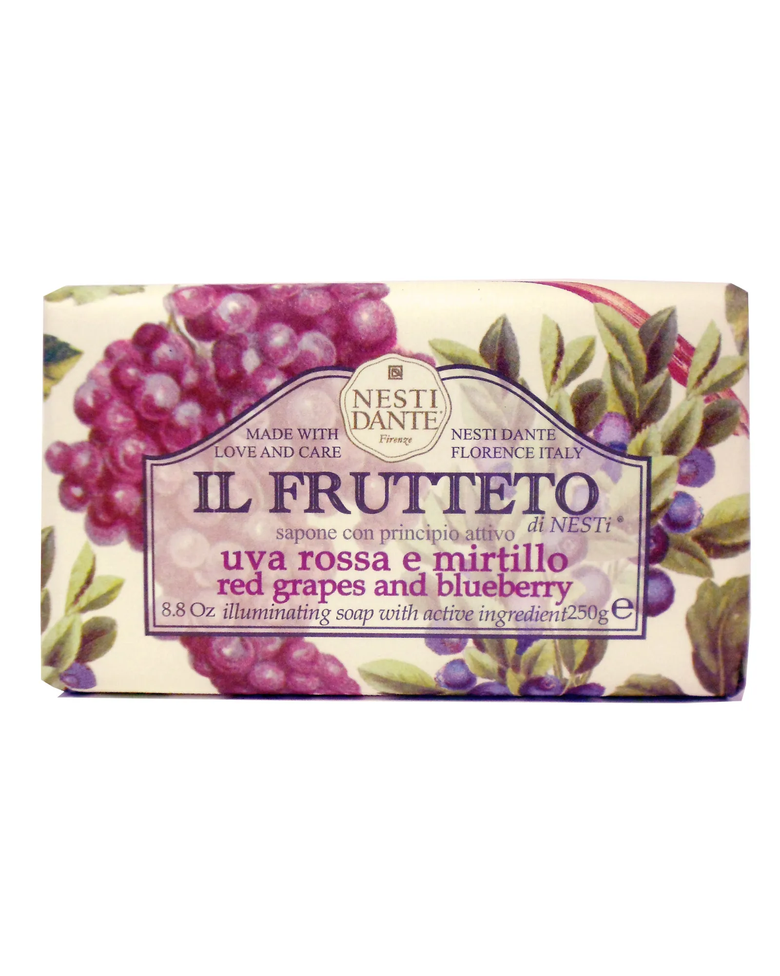 Nesti Dante, Bar Soap, Red Grapes, Blueberry, Gift