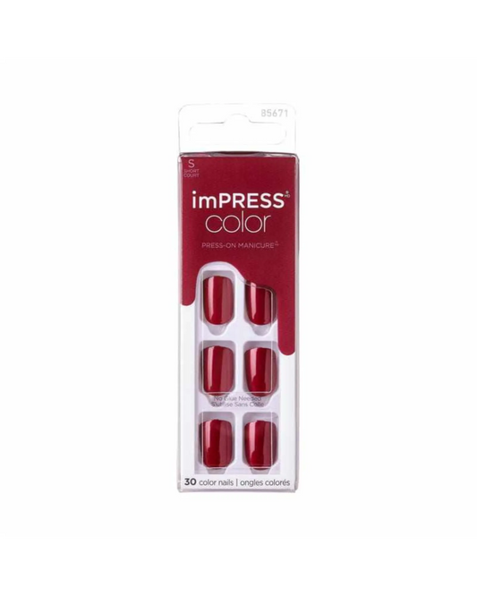 ImPress Colour Nails Red Velvet 30pk