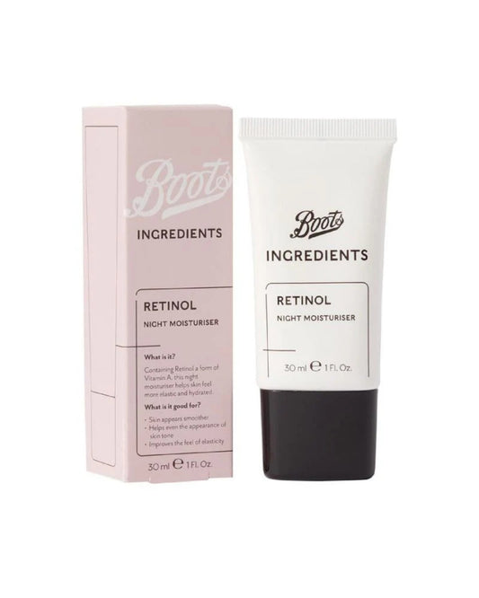 Boots Ingredients Retinol Night Moisturiser 30ml