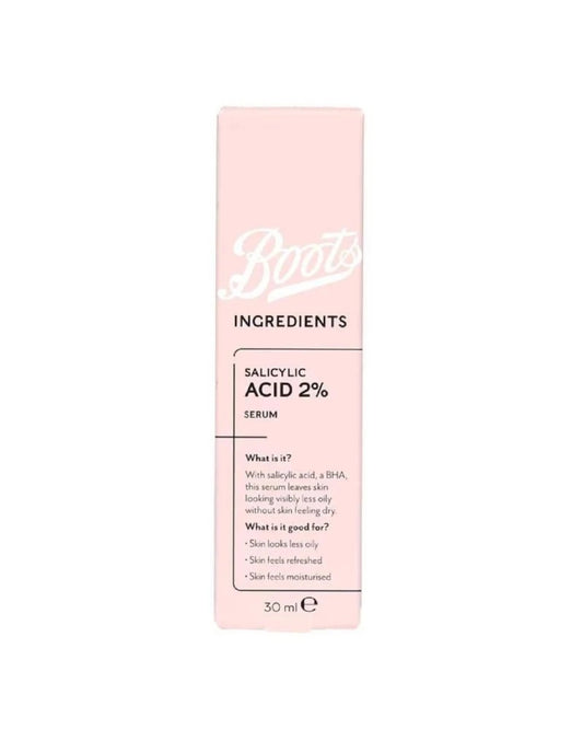Boots Ingredients Salicylic Acid Serum 30ml