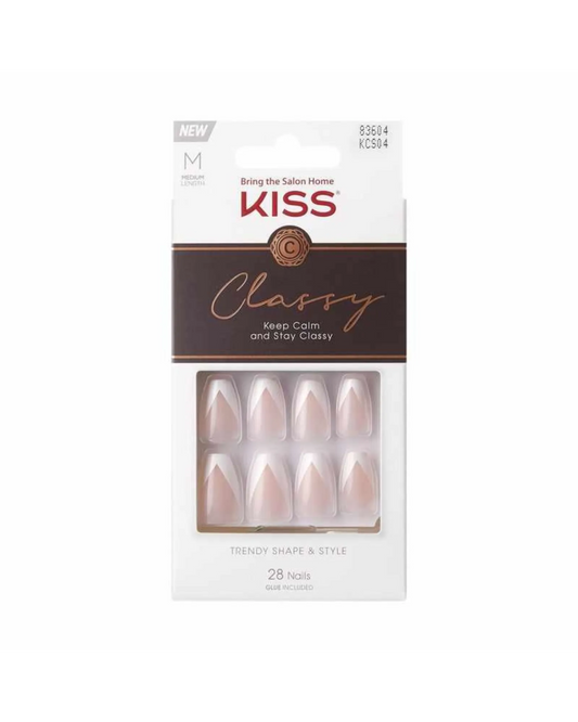 KISS Classy Nails Silk Dress 28pk